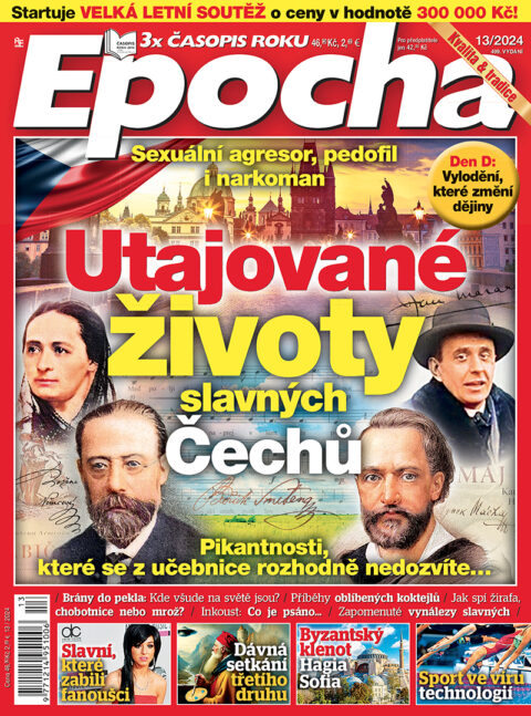 titulní strana časopisu EPOCHA a jeho předplatné