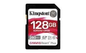  12x časopis FotoVideo + Kingston SDXC 128GB Canvas React Plus V60 v hodnotě 999 Kč.    Paměťová karta od společnosti Kingston nabízí 128 GB - SDXC, rychlost čtení až 280 MB/s, rychlost zápisu až 100 MB/s, Speed Class 10, UHS-II, U3 Speed, Video Speed Class V60, nahrávání videa ve 4K.