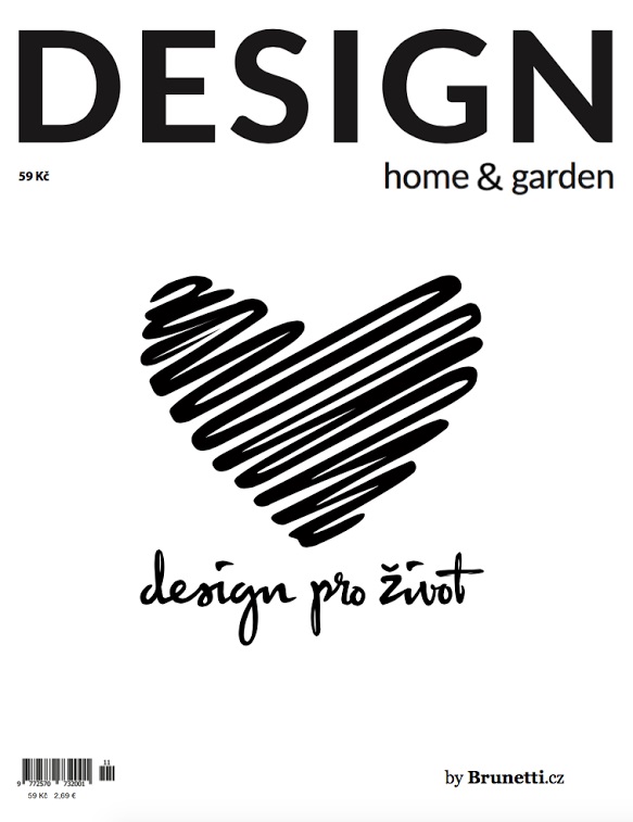 titulní strana časopisu Design Home & Garden a jeho předplatné