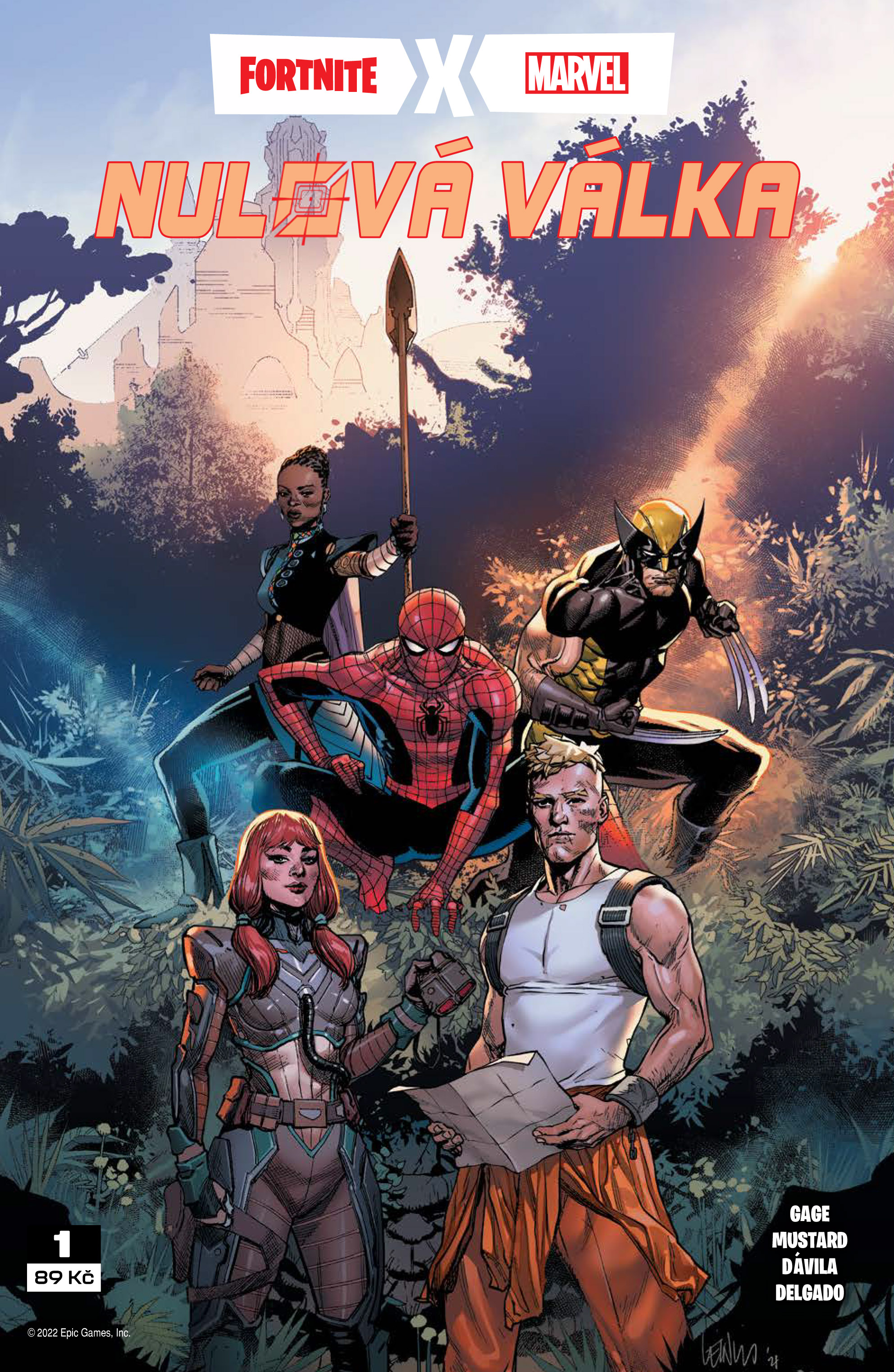 titulní strana časopisu Fortnite x Marvel: Nulová válka 2022//1