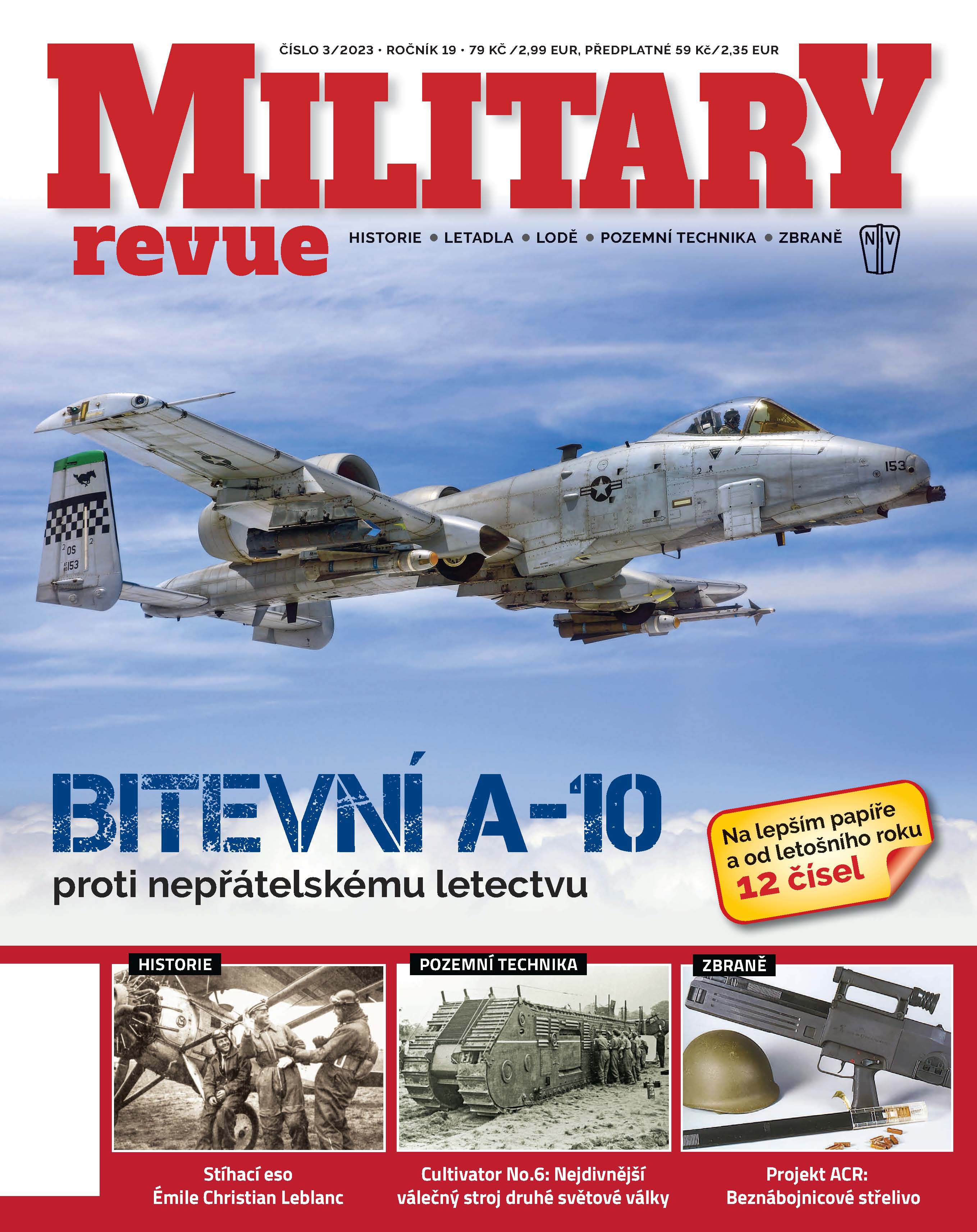 titulní strana časopisu Military revue 2023//3