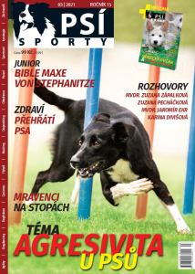 titulní strana časopisu Psí sporty 2021//3