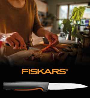Jako dárek získáte okrajovací nůž Fiskars Functional Form ™ v hodnotě 239 Kč s délkou čepele 11 cm. Nůž Fiskars s odolnou čepelí z japonské nerezové oceli je ideální pro okrajování a krájení ovoce a zeleniny. Dárek Vám bude zaslán doporučeně poštou cca do 14 dnů od uhrazení nabídky.