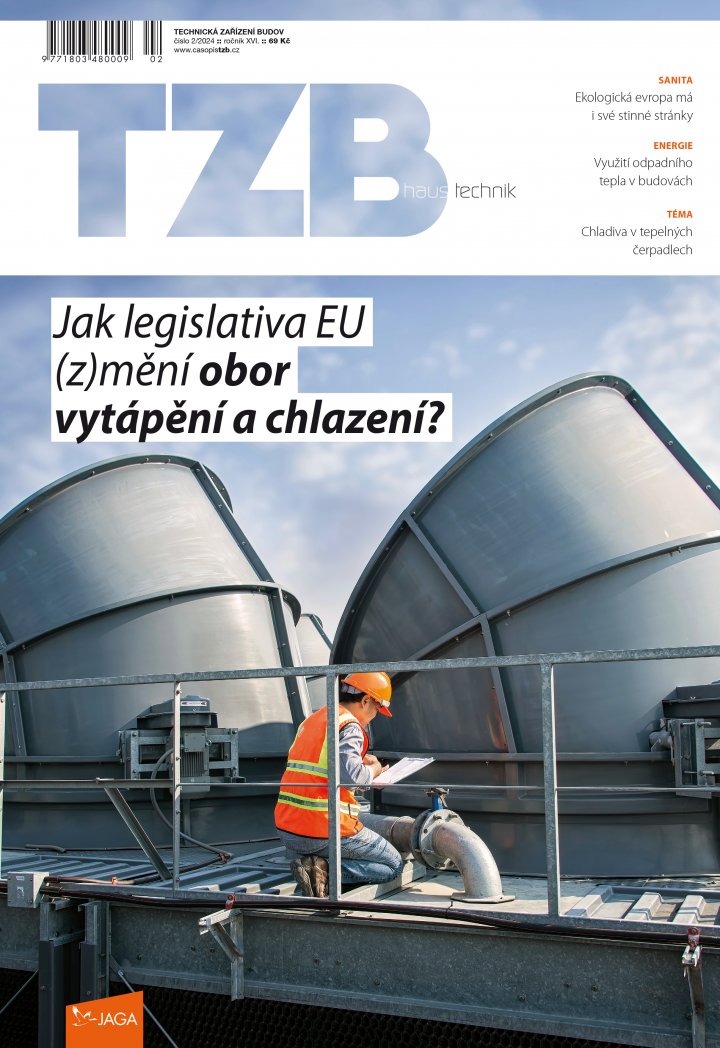 titulní strana časopisu TZB Haustechnik a jeho předplatné