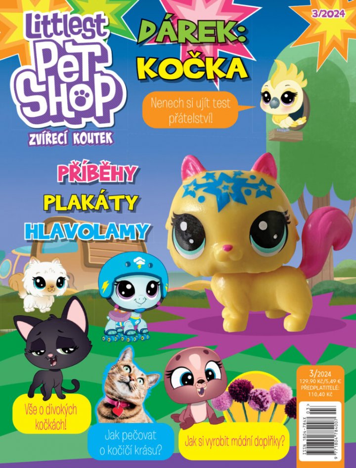 titulní strana časopisu Littlest Pet Shop a jeho předplatné