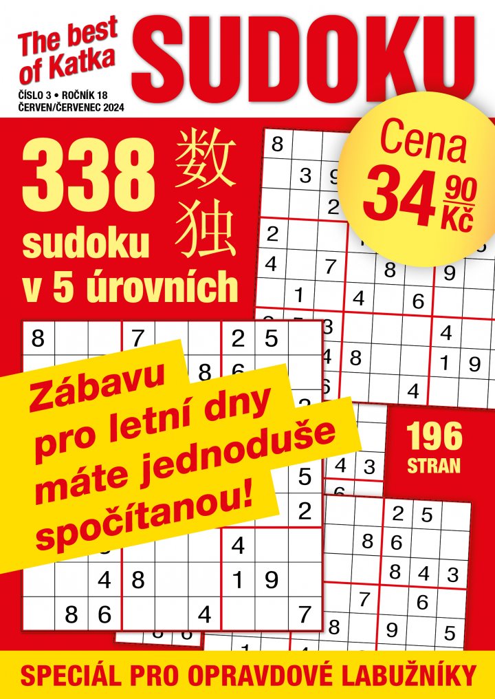 titulní strana časopisu Best of Sudoku a jeho předplatné