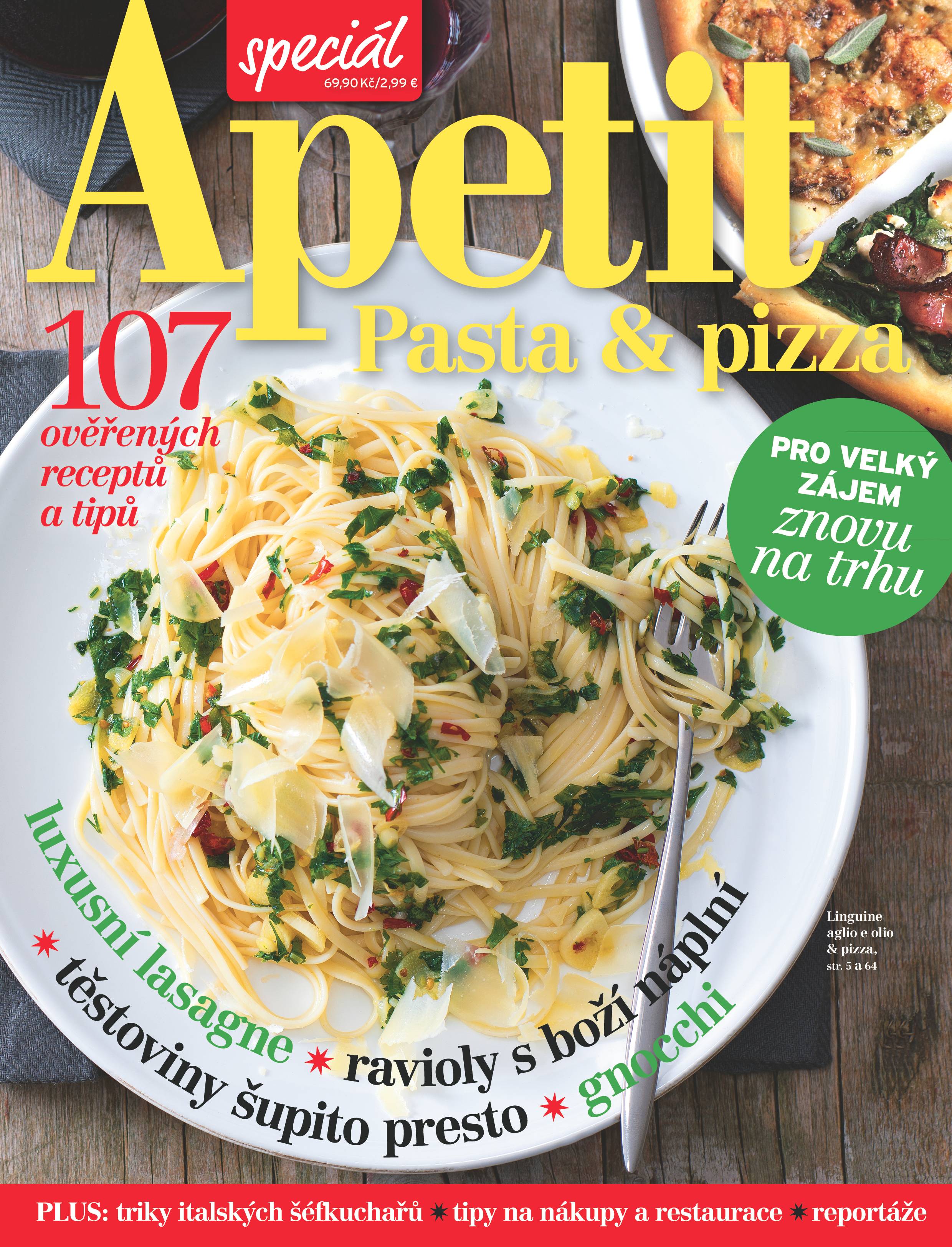 obálka časopisu Apetit speciál Pasta & pizza 2020