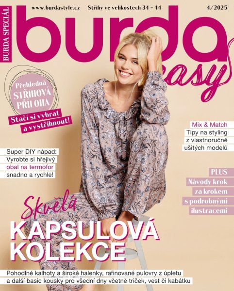 obálka časopisu Burda Style Easy 4/2025