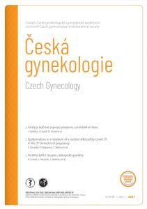 titulní strana časopisu Česká gynekologie 2023//1