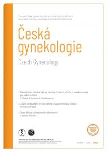 obálka časopisu Česká gynekologie 2/2023