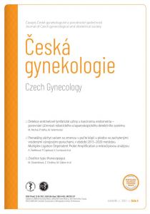 obálka časopisu Česká gynekologie 3/2023