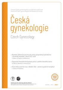 titulní strana časopisu Česká gynekologie 2023//5