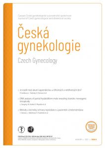 obálka časopisu Česká gynekologie 6/2023