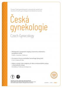 titulní strana časopisu Česká gynekologie 2024//1