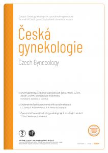 obálka časopisu Česká gynekologie 4/2024