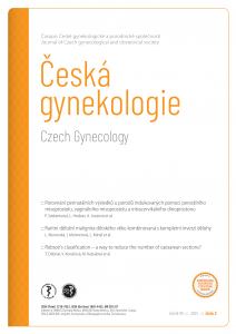 obálka časopisu Česká gynekologie  2/2025