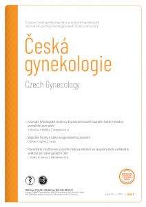 obálka časopisu Česká gynekologie  5/2025