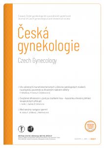 obálka časopisu Česká gynekologie  6/2025