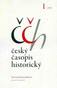 obálka časopisu Český časopis historický 1/2025