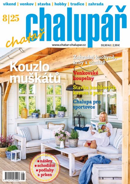 obálka časopisu Chatař chalupář 8/2025