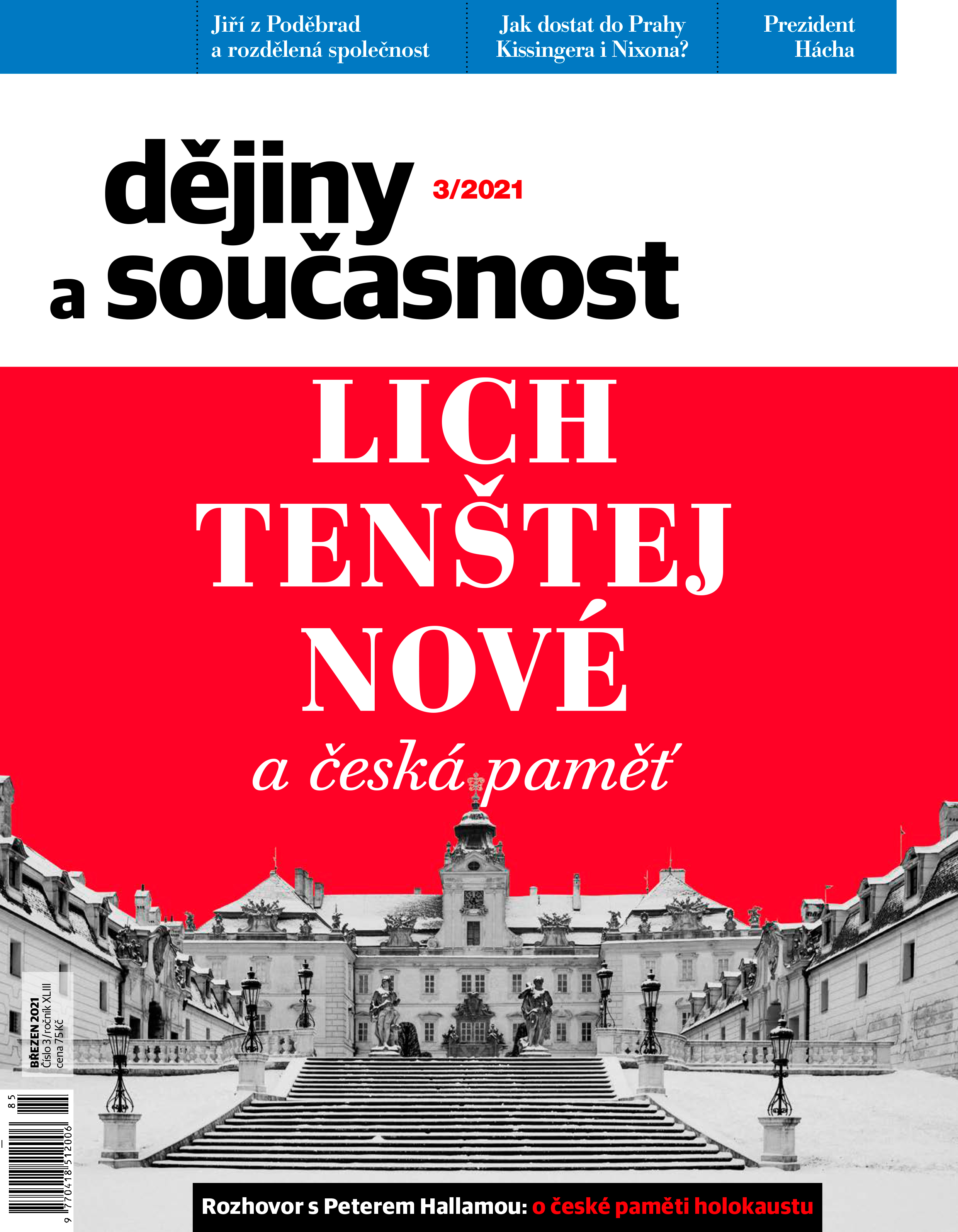 obálka časopisu Dějiny a současnost 3/2021 - Lichtenštejnové