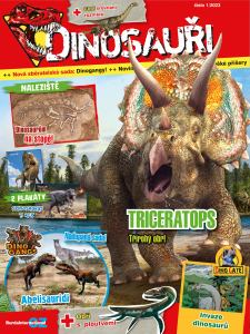 obálka časopisu Dinosauři 1/2023