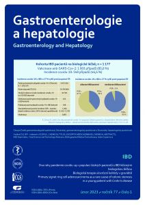 titulní strana časopisu Gastroenterologie a hepatologie 2023//1