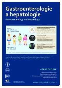 titulní strana časopisu Gastroenterologie a hepatologie 2023//2