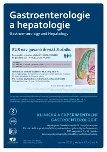 titulní strana časopisu Gastroenterologie a hepatologie 2023//4