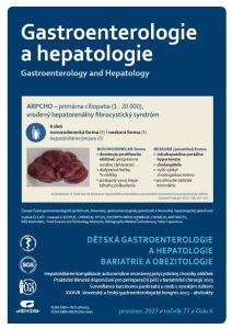 titulní strana časopisu Gastroenterologie a hepatologie 2023//6