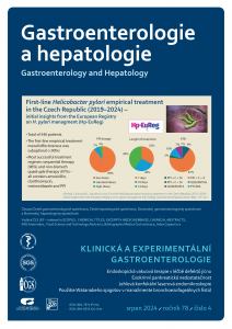 obálka časopisu Gastroenterologie a hepatologie 4/2024