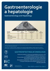 obálka časopisu Gastroenterologie a hepatologie  5/2025