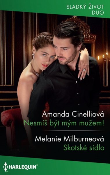 Nesmíš být mým mužem (Amanda Cinelliová) - Jenže pak nějak došlo k tomu, že se políbili...<br>
Princezna Minerva princem Oliveirem dlouho z celého srdce pohrdala. Byl tu ale jeden drobný problém: měla se za něj provdat!<br>
Oliveiro o dohodě, podle níž se má s Minervou oženit, neměl ani tušení. Myslel si, že je to jenom dívka, kterou přitahuje on a která přitahuje jeho. Dohodnuté manželství se mu příčilo! A odešel!<br>
O čtrnáct let později se Oliveiro opět objevil. A tentokrát po Minervině -ano- toužil!<br>
<br>
Skotské sídlo (Melanie Milburneová) - Aby z Remyho a Angelique, dvou lidí, kteří mají dobrý důvod se nesnášet, byli během pár hodin manželé, to je přece jen nečekaný zvrat osudu! Jak dlouho budou muset hrát tuhle šarádu?<br>
Angelique jde pouze o to, aby od Remyho dostala nazpět rodinné sídlo, odkaz matky, o nějž ji připravil nezodpovědný otec. A Remymu jde o odvetu. Angeličin otec se neprovinil pouze na své dceři...<br>
Jenže... Nejde náhodou oběma i o něco úplně jiného? O něco, co neumějí nebo se bojí pojmenovat?<br>
<br>
<br>
<br>
Kat. číslo: 396 I 08/25 <br>
Rozsah: 320 stran <br>
Cena: 150 Kč <br>
Cena pro vás: 139 Kč