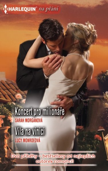 Koncert pro milionáře (Sarah Morganová) - Tři roky, během nichž Jessica uhrančivého Siciliána Silvia neviděla, dokonce o něm ani neslyšela, na věci nic nezměnily. Nenáviděla ho. Za to, co se stalo, za to, jak se jí zvrtl život. Za to, že kvůli tomu, co udělal on, nemohla ona udělat to, co by chtěla ze všeho nejvíce: říci mu, že ho miluje!<br>
Když Silvio po třech letech, během nichž se vyhýbal Jessice, na níž se tak provinil, znovu tuto jedinou ženu, jež by ho dokázala připravit o srdce, uviděl, zjistil, že nic nezmizelo. Že to mezi nimi jiskří tak, jak to jiskřilo vždy. A že Jessičina nenávist vůči němu nezmizela!<br>
Pro oba ale nastal čas změn...<br>
<br>
Vila na vinici (Lucy Monroeová) - Že je jeho americká milenka Faith, učitelka jeho syna signora Guglielmo, a slavná sochařka – přítelkyně jeho matky – záhadná T.K., jedna a tatáž osoba, bylo pro mocného Sicilana, vdovce Valentina, šokem! Ještě větším tím spíše, že Faith mu dala jasně najevo, že vztah-nevztah, který mu až doposud tolik vyhovoval, chce posunout někam dále... Nebo ukončit!<br>
S Faith se život nemazlil. A možná právě proto chtěla od něj všechno – nebo nic. Buď lásku, nebo dále kráčet životem sama.<br>
A na Valentinovi bylo, aby si uvědomil, co vlastně od života chce on!<br>
<br>
<br>
<br>
Kat. číslo: 510 H 08/25 <br>
Rozsah: 320 stran <br>
Cena: 150 Kč <br>
Cena pro vás: 139 Kč