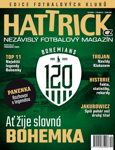 obálka časopisu Hattrick + speciály 12/2025-1/2026