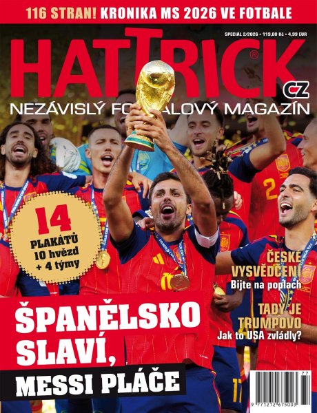 obálka časopisu Hattrick + speciály Kronika MS 2026