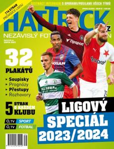 obálka časopisu Hattrick + speciály 8/2023