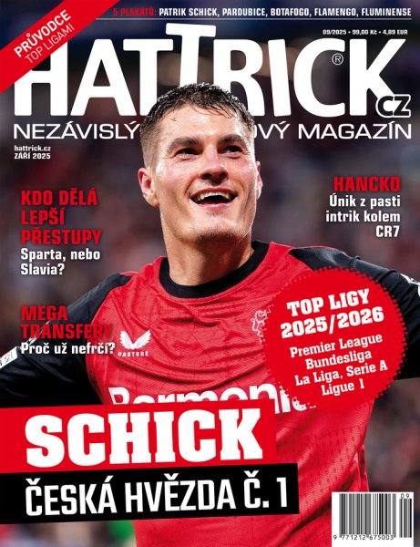 obálka časopisu Hattrick + speciály 8-9/2025