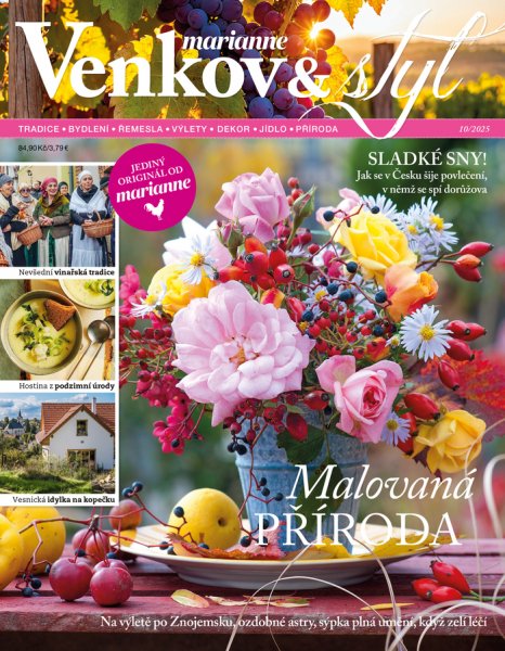 obálka časopisu Marianne Venkov & styl 10/2025