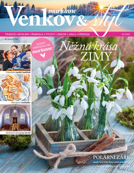obálka časopisu Marianne Venkov & styl 2/2026
