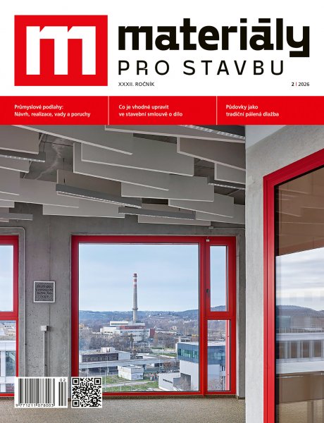 titulní strana časopisu Materiály pro stavbu 2026//2