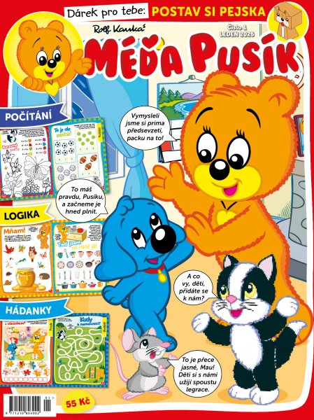 obálka časopisu Méďa Pusík 1/2026