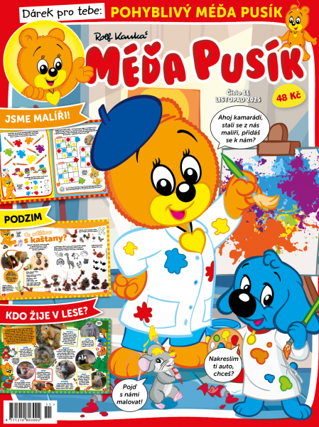 obálka časopisu Méďa Pusík 11/2025