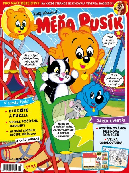 obálka časopisu Méďa Pusík 8/2026