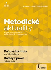 obálka časopisu Metodické aktuality Metodické aktuality 7/2022