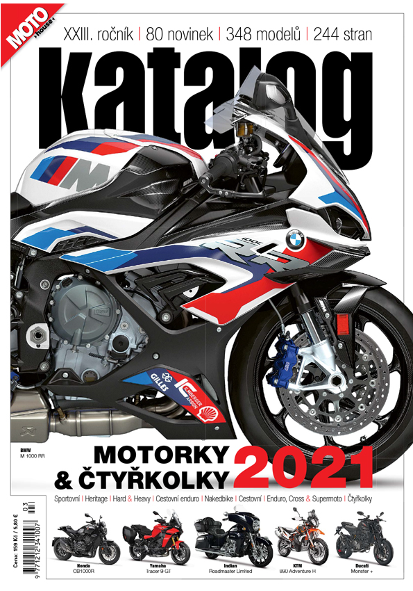 obálka časopisu Motohouse katalog motorek a čtyřkolek 1/2021