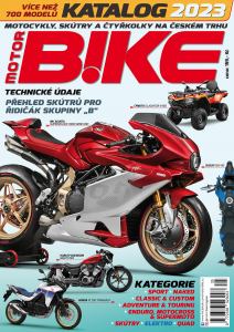 obálka časopisu Motorbike Katalog motocyklů, skútrů a čtyřkolek Katalog 2023