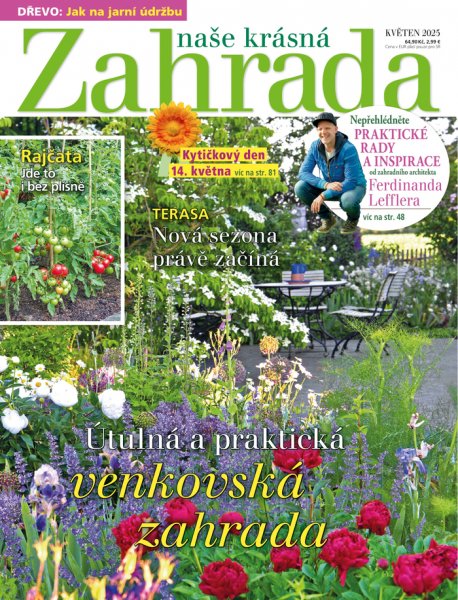 obálka časopisu Naše krásná zahrada 5/2025