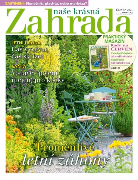 obálka časopisu Naše krásná zahrada 6/2024