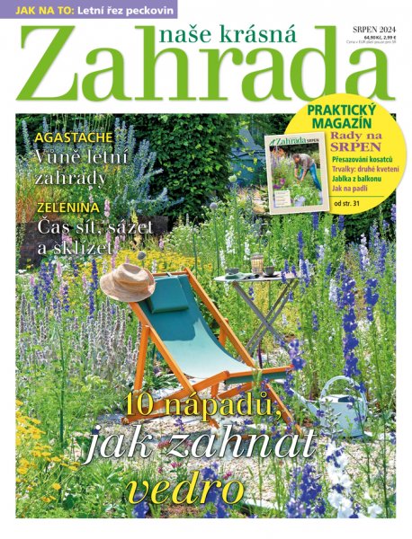 titulní strana časopisu Naše krásná zahrada 2024//8